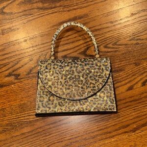 Elegant Gold and Black Women's Handbag